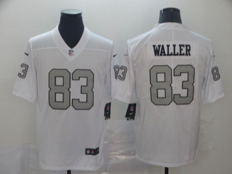 Men Oakland Raiders 83 Waller White Nike Vapor Untouchable Limited Player NFL Jerseys